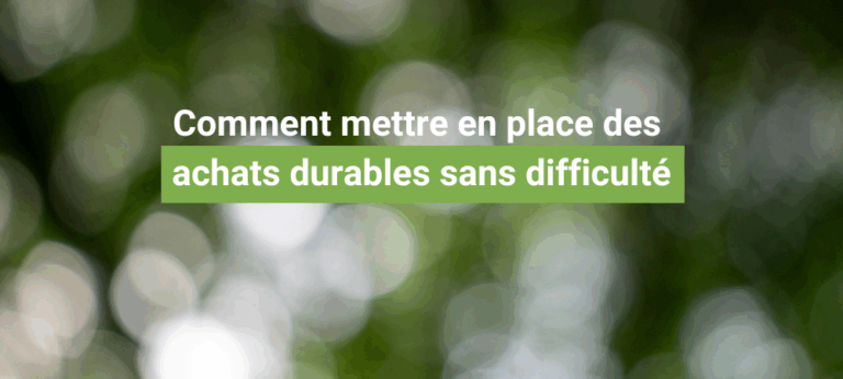 Demain autrement Achats durables